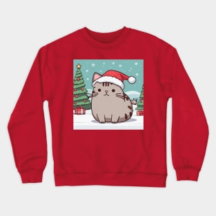 Pusheen Santa kitty Crewneck Sweatshirt